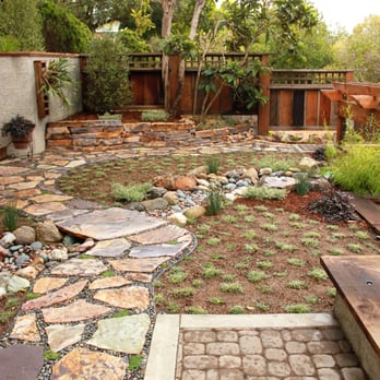 Coastal Landscapes - Upper Terrace with dry creek - Landscaping Near Me Coastal Landscapes - Upper Terrace with dry creek - Landscaping Near Me