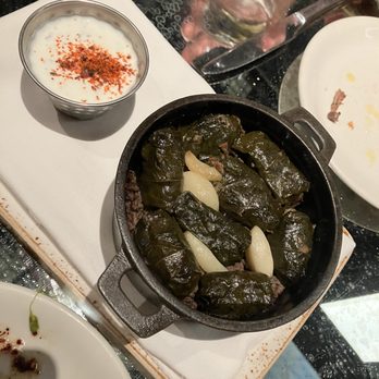 ilili DC - LAMB STUFFED GRAPE LEAVES moussaka, rice, mint, yogurt - Lebanese Near Me - Washington, DC, District of Columbia