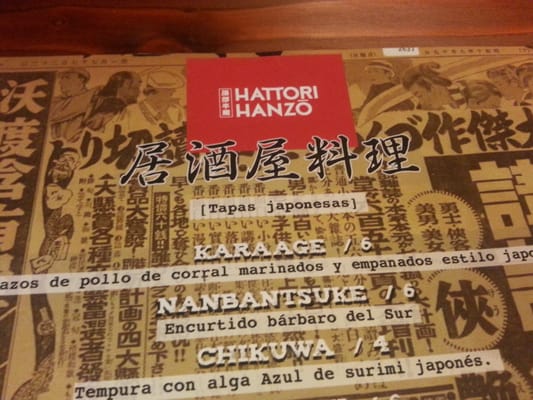 Menu photo 3 Hattori Hanzo Madrid, M