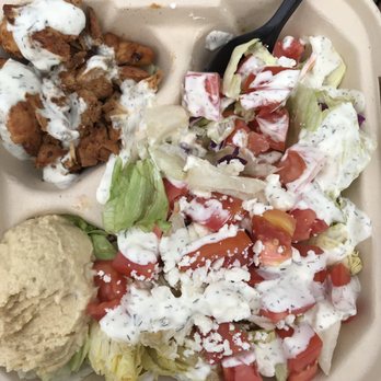 Grillicious Truck - What you get when you order the salad plate - Food Trucks Near Me
