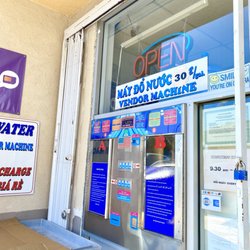 Fresh Water Center - If you visit us after 6pm or before 9:30 am, you can always fill out your water from our vending machines. Thank you!