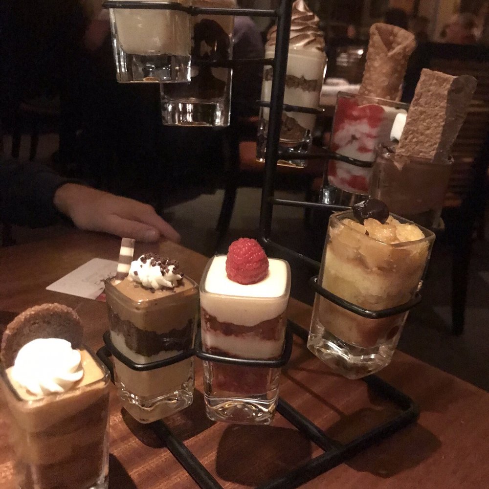 Seasons 52 - "Jack's rack of deliciousness!" Tonight's dessert shooter offerings. They were amazing! - New American Near Me - Bridgewater, New Jersey Seasons 52 - "Jack's rack of deliciousness!" Tonight's dessert shooter offerings. They were amazing! - New American Near Me - Bridgewater, New Jersey