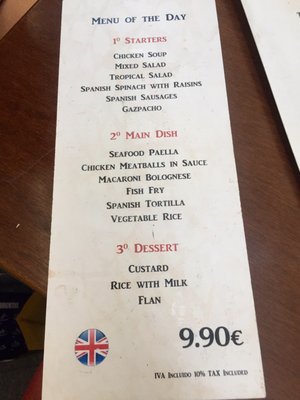 Menu photo 1 La Riffeña Granada, GR