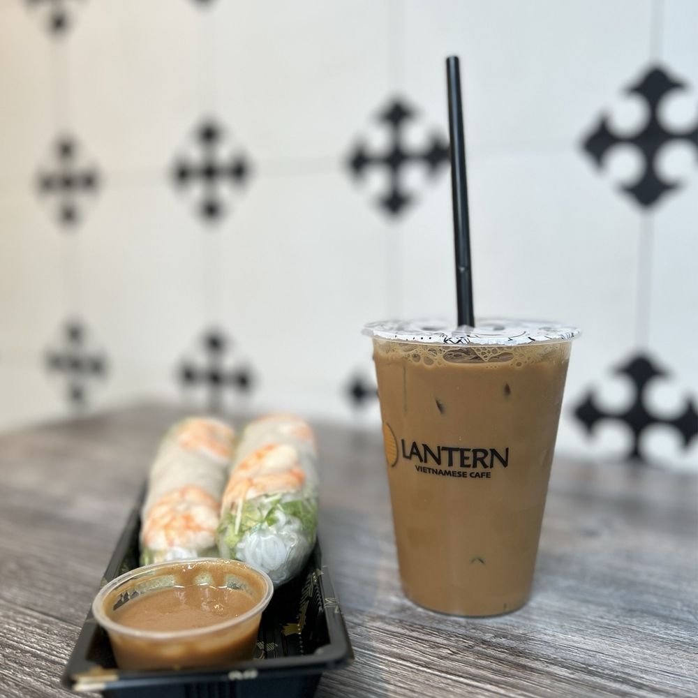 Lantern Vietnamese Cafe - Spring Rolls (2 pcs) and Vietnamese Iced Coffee - Vietnamese Near Me - Rancho Cucamonga, California Lantern Vietnamese Cafe - Spring Rolls (2 pcs) and Vietnamese Iced Coffee - Vietnamese Near Me - Rancho Cucamonga, California