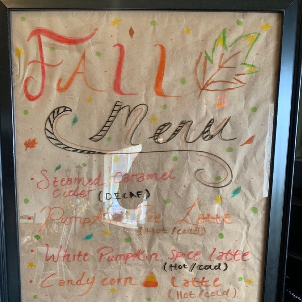 Alabasters Tea Bar - Fall Menu - Coffee & Tea Near Me - Cornelia, Georgia