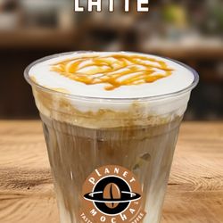 Planet Mocha Coffee - Iced caramel latte