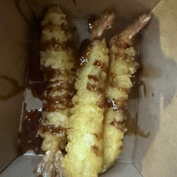 Looks like Costco frozen shrimp tempura. Same rectangular shape. Not good