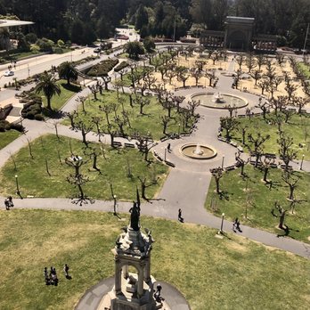 SkyStar Wheel Fisherman’s Wharf - Looking down at the Music Concourse from the SkyStar Wheel in GG Park - Amusement Parks Near Me - San Francisco, California
