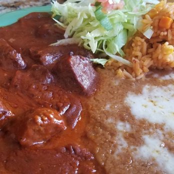 El Merendero - Carne con chile plate - Mexican Near Me - Tucson, Arizona