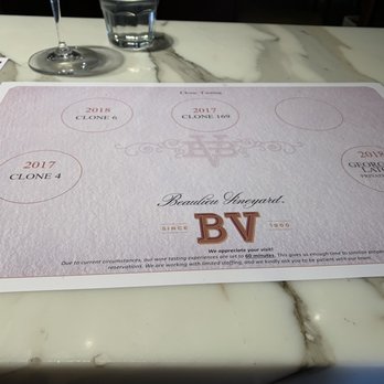 Beaulieu Vineyard - Clones we tasted 2/26/22 - Wineries Near Me - Rutherford, California