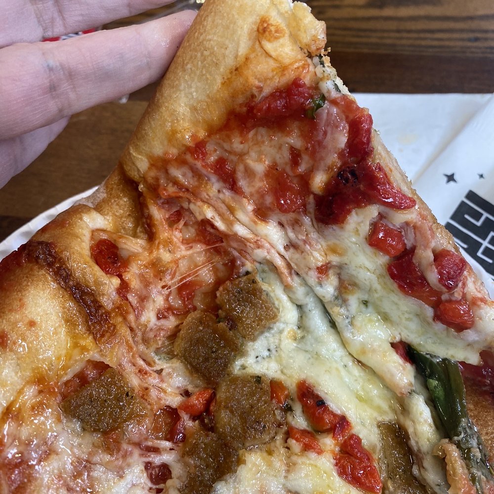 Johnny's Pizza Cary - Sausage and peppers slice - Pizza Near Me - Cary, North Carolina