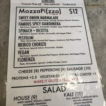 MozzaPi - Food Menu July 2021 - Pizza Near Me - Louisville, Kentucky
