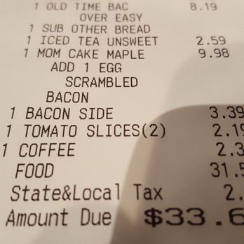 Cracker Barrel Old Country Store - $2.19 for 2 slices of tomato to go with your $30 breakfast? - Southern Near Me - Garner, North Carolina