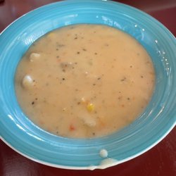 Daisy Mae’s Café - Shrimp and corn chowder yummy