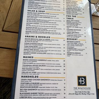 The Boathouse Restaurant - Seafood Near Me - Kennebunkport, Maine