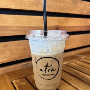 Atra Cafe - Black sesame iced coffee - Coffee & Tea Near Me - Fountain Valley, California