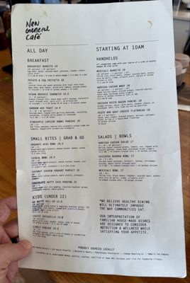 Menu photo 8 New General Cafe Winter Park, FL