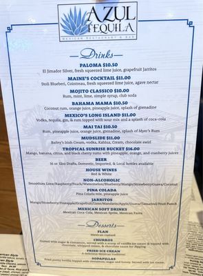 Menu photo 5 Azul Tequila Gorham, ME