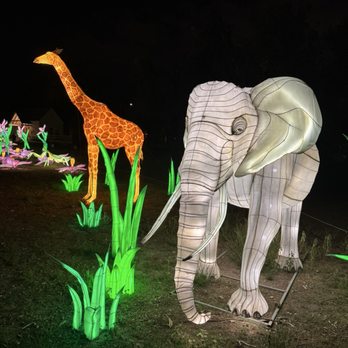 Four Mile Historic Park - Giraffe and elephant lanterns - Museums Near Me - Denver, Colorado Four Mile Historic Park - Giraffe and elephant lanterns - Museums Near Me - Denver, Colorado