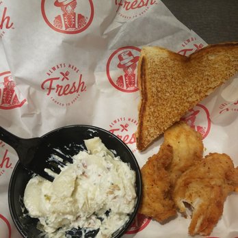 Slim Chickens - This potato salad and chicken tender basket is INCREDIBLE. - Southern Near Me - Irving, Texas Slim Chickens - This potato salad and chicken tender basket is INCREDIBLE. - Southern Near Me - Irving, Texas