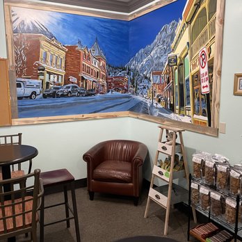 Ouray Ice House - a painting of a snowy town - Coffee & Tea Near Me - Ouray, Colorado Ouray Ice House - a painting of a snowy town - Coffee & Tea Near Me - Ouray, Colorado