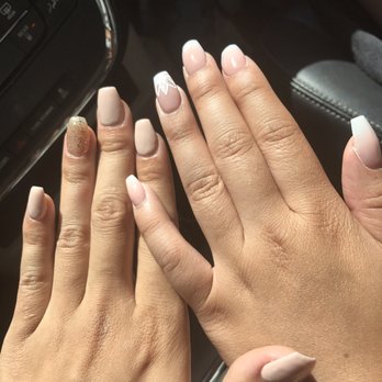 Pretty Nails - Left is mine and right is my friend. - Nail Salons Near Me - Escondido, California Pretty Nails - Left is mine and right is my friend. - Nail Salons Near Me - Escondido, California
