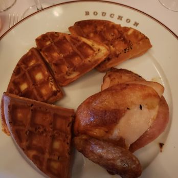 Bouchon - Baked chicken and waffles - French Near Me - Yountville, California Bouchon - Baked chicken and waffles - French Near Me - Yountville, California