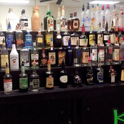 AAA International Bartending School - Half of the back bar @ international school