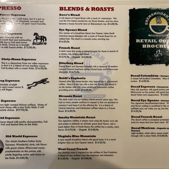 Shenandoah Joe Coffee Roasters - Menu - Coffee Roasteries Near Me - Charlottesville, Virginia Shenandoah Joe Coffee Roasters - Menu - Coffee Roasteries Near Me - Charlottesville, Virginia