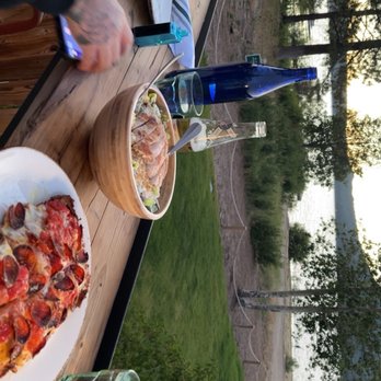De La Nonna Big Bear - Pepperoni pizza and chicken caesar salad. Yum. - Pizza Near Me - Big Bear Lake, California De La Nonna Big Bear - Pepperoni pizza and chicken caesar salad. Yum. - Pizza Near Me - Big Bear Lake, California