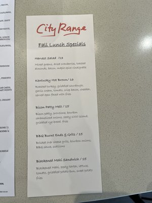 Menu photo 5 CityRange Steakhouse Grill Greenville, SC Menu photo 5 CityRange Steakhouse Grill Greenville, SC