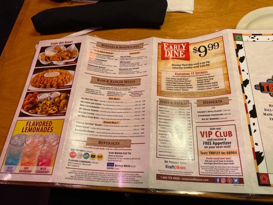 Menu photo 1 Texas Roadhouse East Peoria, IL Menu photo 1 Texas Roadhouse East Peoria, IL