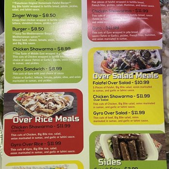 Big Bite - Menu - Mediterranean Near Me - Houston, Texas Big Bite - Menu - Mediterranean Near Me - Houston, Texas