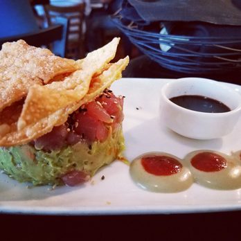 The Gafford - Wonton chips on top of tuna tartare mixed w/sesame seeds, and avocado. Delicious! - Salad Near Me - Stuart, Florida The Gafford - Wonton chips on top of tuna tartare mixed w/sesame seeds, and avocado. Delicious! - Salad Near Me - Stuart, Florida