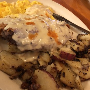 Joe Momma's - Chicken Fried Steak w Scrambled Eggs - Breakfast & Brunch Near Me - Meridian, Idaho Joe Momma's - Chicken Fried Steak w Scrambled Eggs - Breakfast & Brunch Near Me - Meridian, Idaho