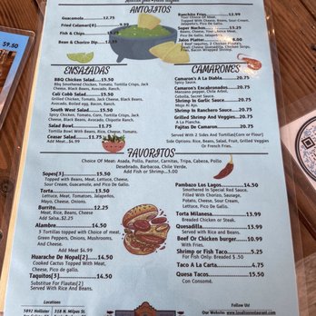 Los Altos Restaurant - Lunch and Dinner Menu - Mexican Near Me - Goleta, California