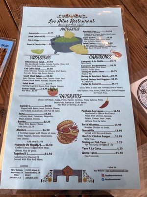 Menu photo 8 Los Altos Restaurant Goleta, CA