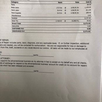 Artiaga's Collision Center - This is the estimate - Body Shops Near Me - Bakersfield, California Artiaga's Collision Center - This is the estimate - Body Shops Near Me - Bakersfield, California