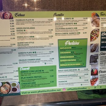 Phatties - Menu - Mexican Near Me - Escondido, California Phatties - Menu - Mexican Near Me - Escondido, California