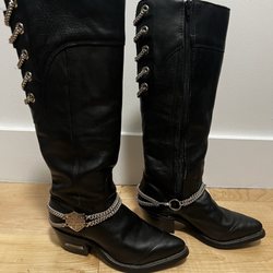 Vintage leather boots