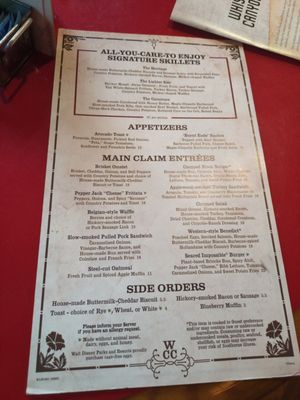 Menu photo 7 Whispering Canyon Cafe Lake Buena Vista, FL