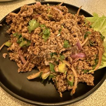 Fighting Fish Thai Cuisine - Thai Larb Salad - Thai Near Me - Everett, Massachusetts Fighting Fish Thai Cuisine - Thai Larb Salad - Thai Near Me - Everett, Massachusetts