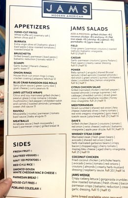 Menu photo 1 Jams Midtown Omaha, NE