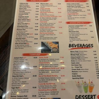 Sumo AYCE Sushi - New menus have changed for the worst - Japanese Near Me - Honolulu, Hawaii Sumo AYCE Sushi - New menus have changed for the worst - Japanese Near Me - Honolulu, Hawaii