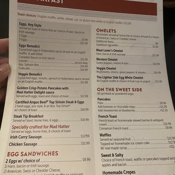 Mad Hatter - Menu - Breakfast & Brunch Near Me - Weymouth, Massachusetts Mad Hatter - Menu - Breakfast & Brunch Near Me - Weymouth, Massachusetts