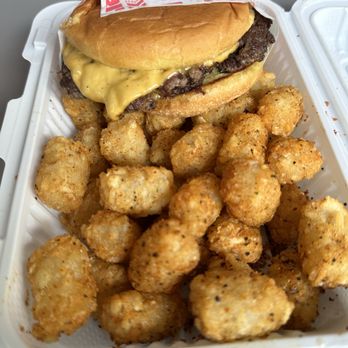 8-Bit Bites - cheeseburger and tater tots - Fast Food Near Me - New York, New York