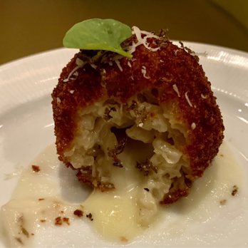 ATLAS Steak + Fish - BLACK TRUFFLE AND BRIE ARANCINI - gooey goodness and worth ordering on happy hour. - Seafood Near Me - Kamloops, British Columbia