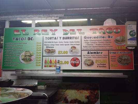 Menu photo 3 El Rey Del Taco Lake Worth, FL