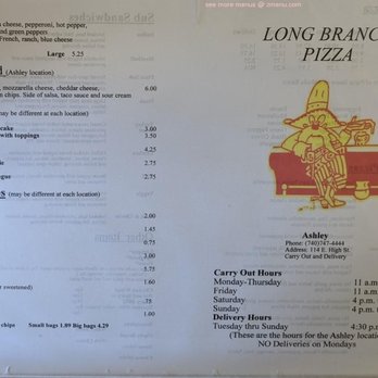 Long Branch Pizzeria - menu for long branch pizza - Pizza Near Me - Ashley, Ohio Long Branch Pizzeria - menu for long branch pizza - Pizza Near Me - Ashley, Ohio