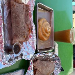 Chile Colorado (w/ egg), Horchata Cold Brew, and Bad Honey Bunny